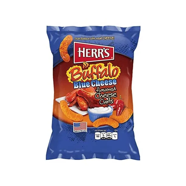 Herr's Buffalo Blue Cheese Curls 1 Oz (Pack of 7)…