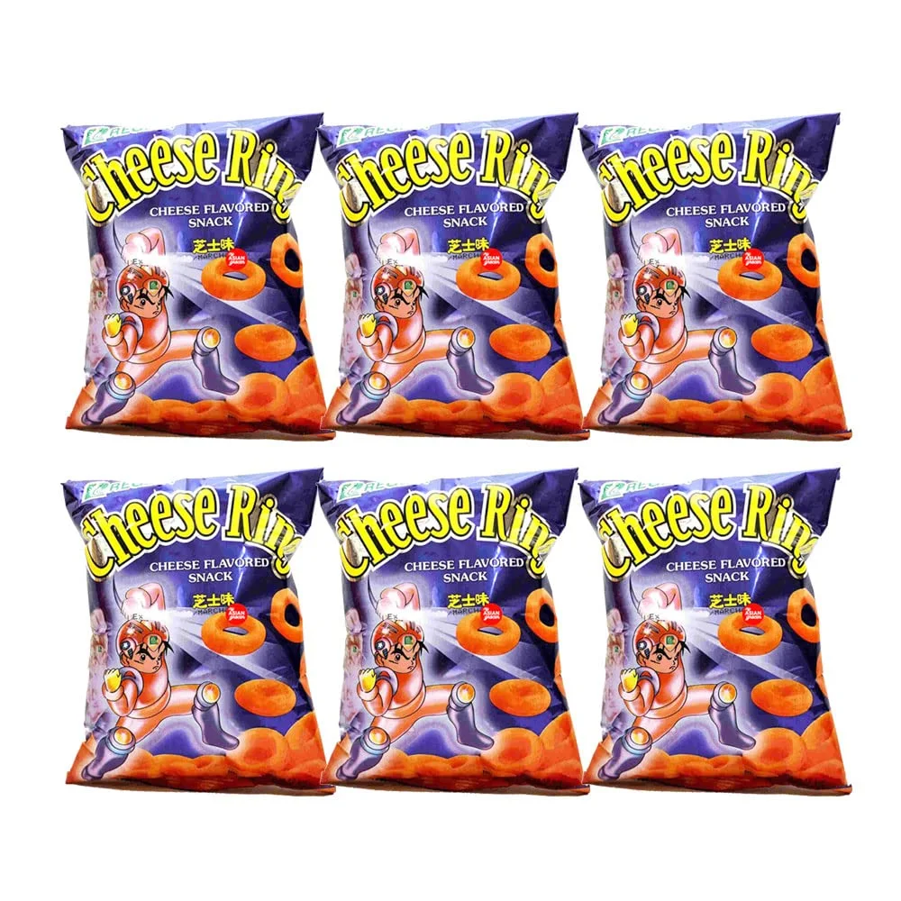 Regent Cheese Ring Cheese Flavored Snack 60g, 6 Pack