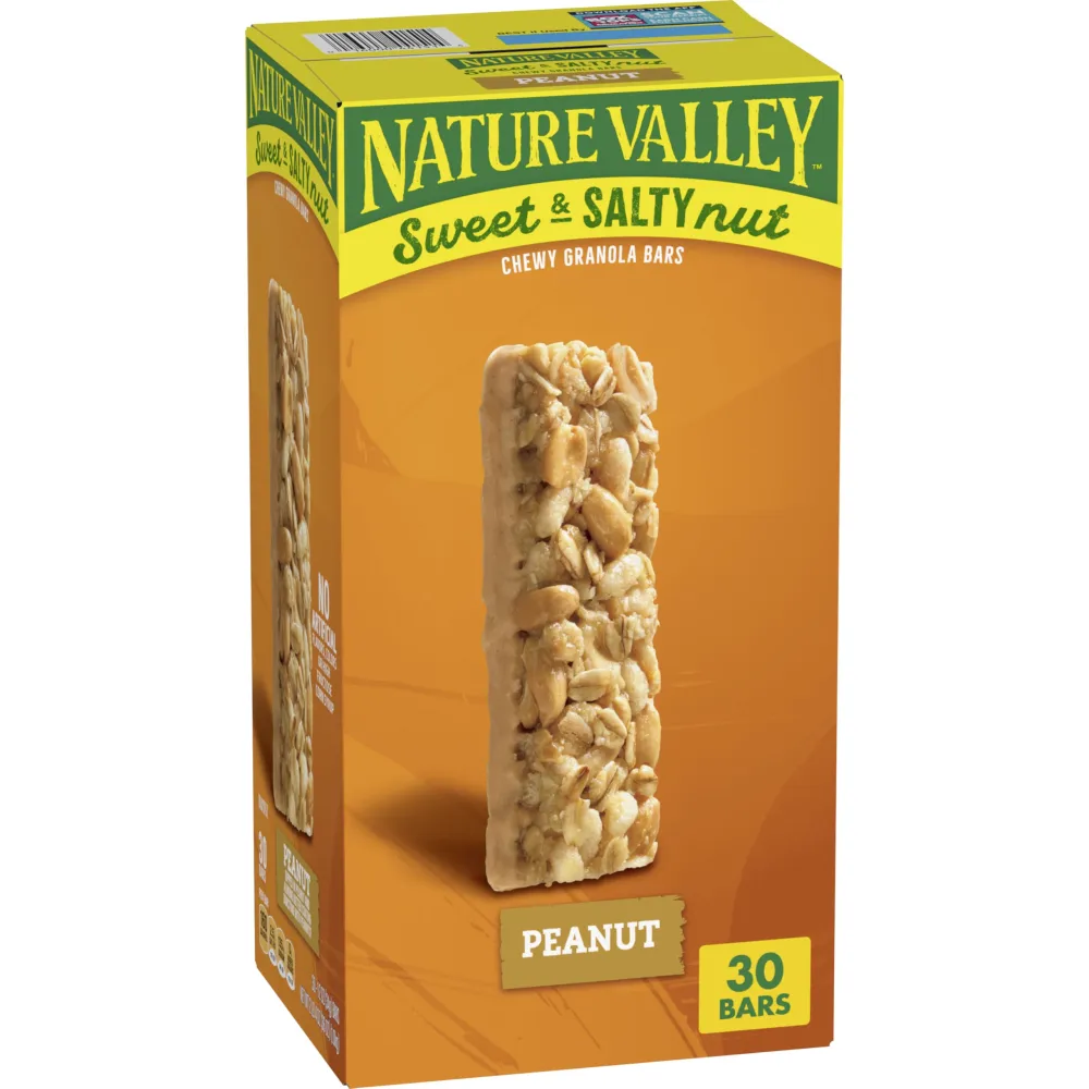 Nature Valley Sweet and Salty Granola Bars, Peanut, 30 Bars, 36 OZ