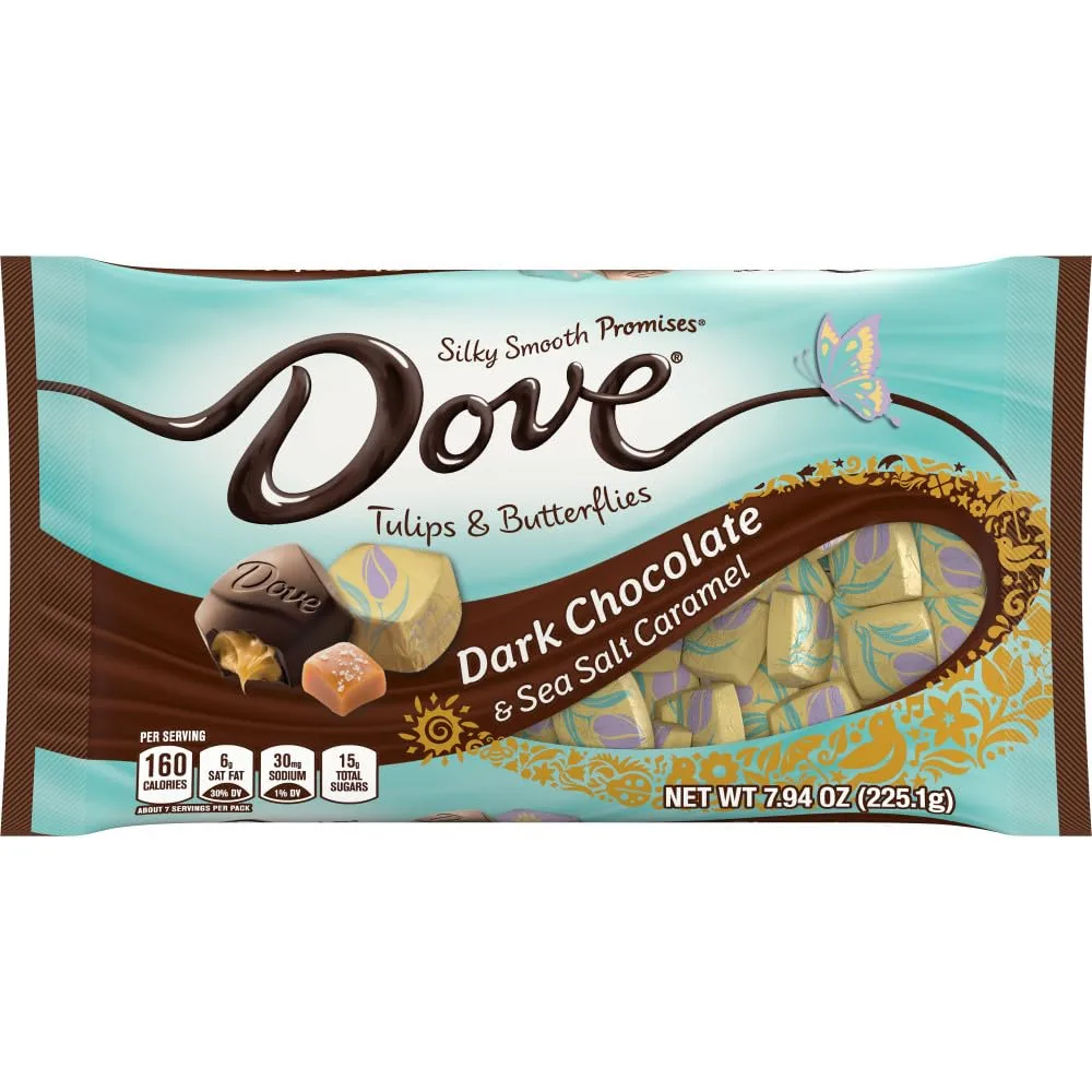 Dove Promises Silky Smooth Caramel Springtime Mix Oz, Dark Chocolate Sea Salt, 7.94 Ounce