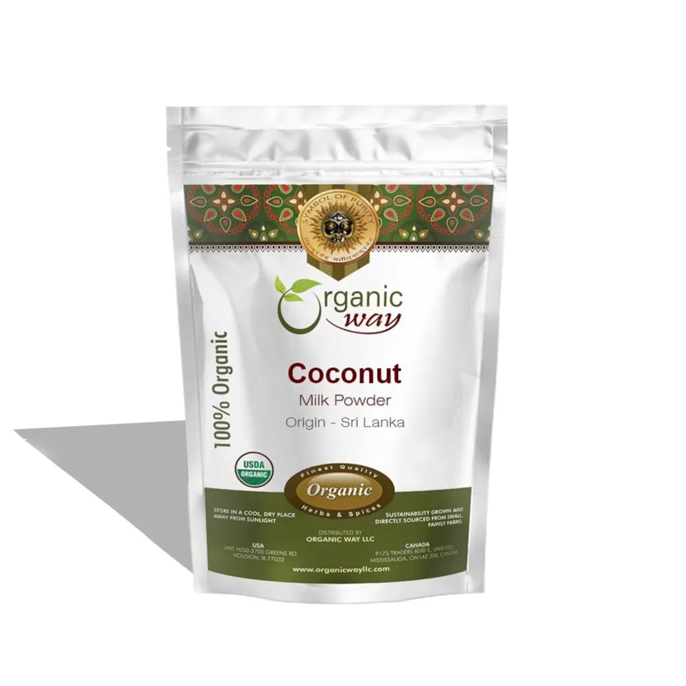 Organic Way Coconut Milk Powder - Unsweetened Creamer for Coffee and Smoothies | Kosher and USDA Certified | Vegan, Non-GMO and Gluten Free | Keto Friendly | Organic Coconut Milk Unsweetened | (1LB)