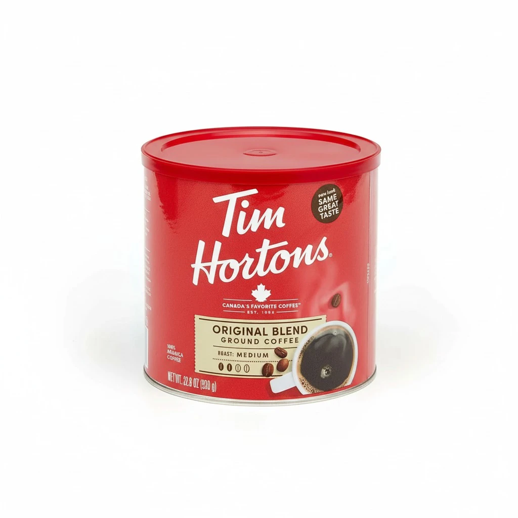 Tim Hortons,medium roast Ground Coffee Melange Original Blend 930g Direct from Canada,Red