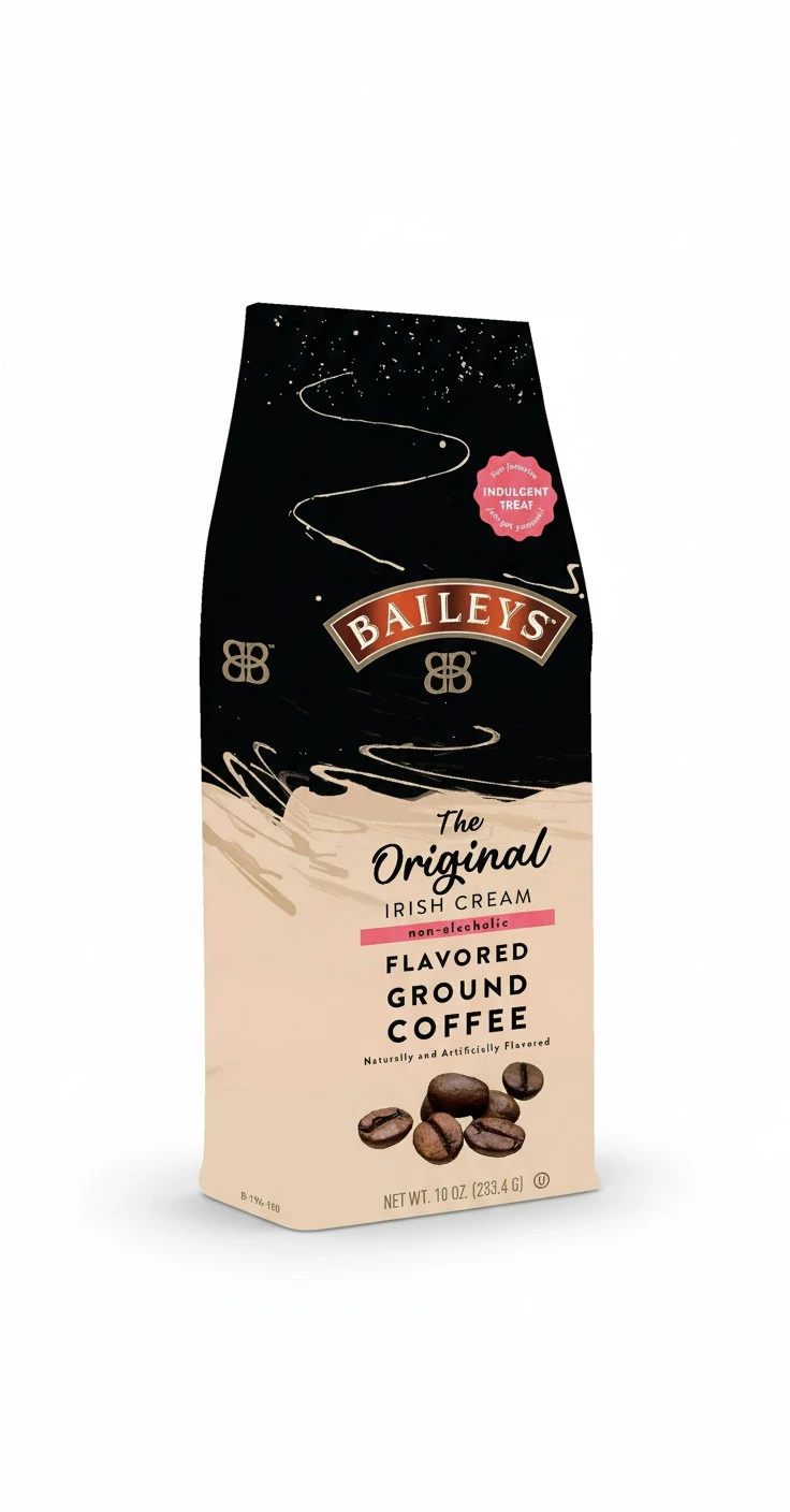 Ground Coffee, Medium Roast, Original Irish Cream Flavored 10oz Bag