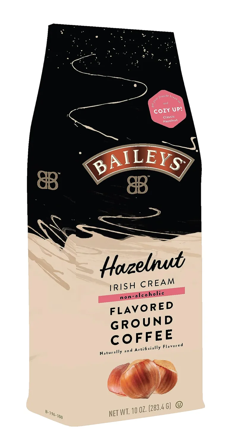 Ground Coffee, Medium Roast, Hazelnut Irish Cream Flavored 10oz Bag