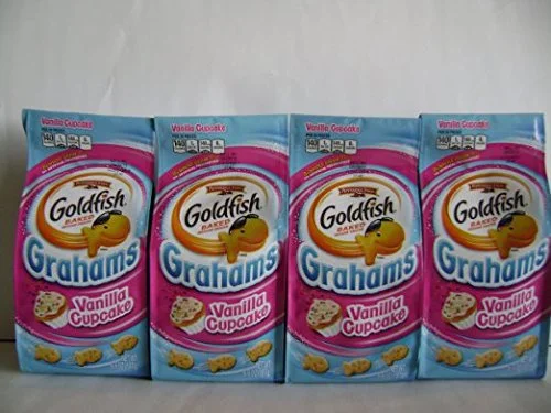 Pepperidge Farm Goldfish Grahams, Flavor Blasted Vanilla Cupcake, 6.6(packof6bags)