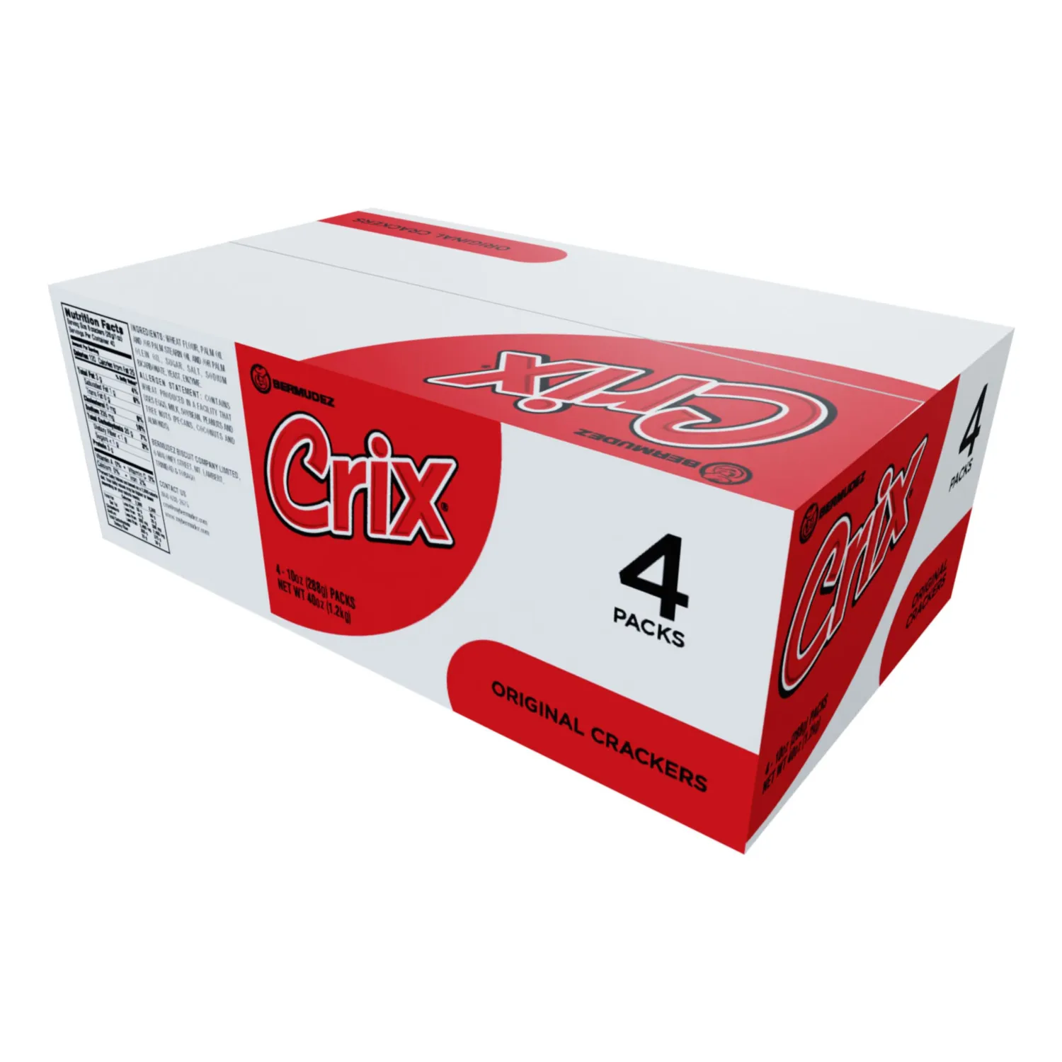 Crix Original Crackers 4 x 3 Packs - 12 Individually Wrapped Rolls