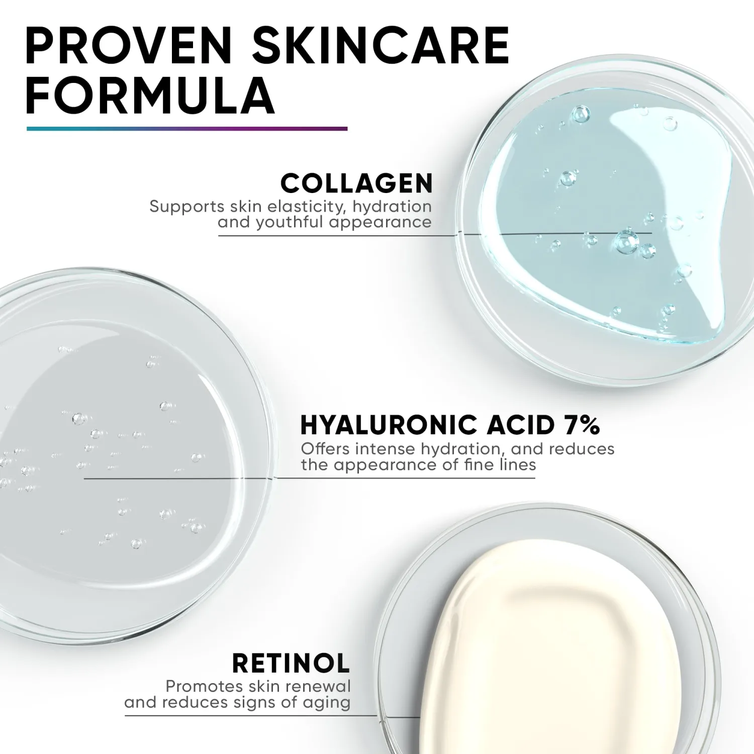 Collagen Retinol Face Moisturizer with Hyaluronic Acid, Moisturizer Face Cream Made in USA, Day & Night Cream for Women Anti Wrinkle Cream for Face, Daily Facial Moisturizer, Moisturizing Cream, 1.7oz