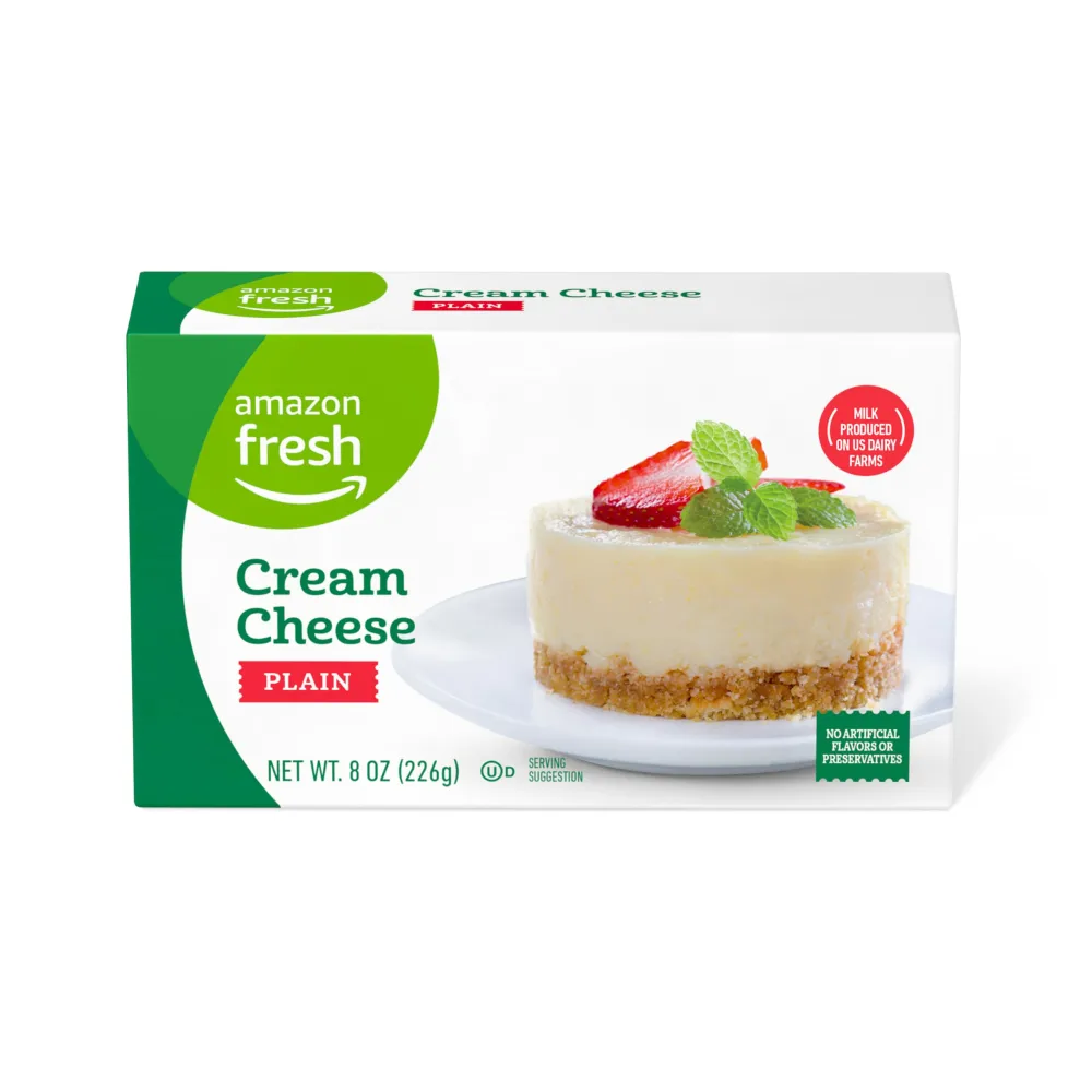 Zinc Fresh, Cream Cheese, 8 Oz (Previously Happy Belly, Packaging May Vary)