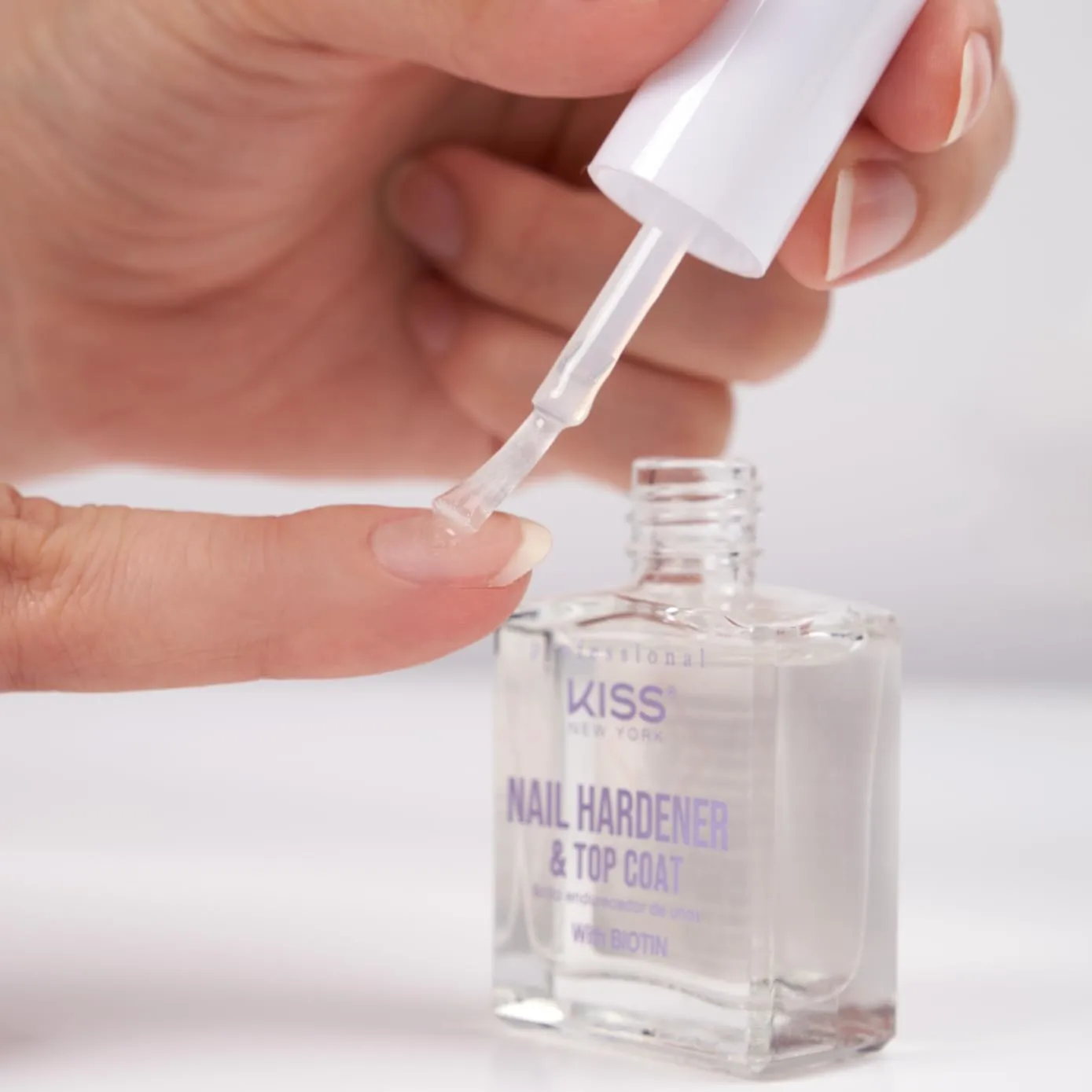 Nail Hardener & Top Coat, Infused with Biotin, Strengthen Nails, Protect Nails, Avoid Breaking and Splitting, Made in Korea