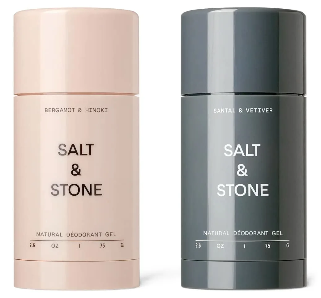 SALT & STONE Sensitive Skin Natural Deodorant Gel | Natural Deodorant for Women & Men | Aluminum Free & Baking Soda Free For Sensitive Skin | Free From Parabens, Sulfates & Phthalates (2.6 oz)