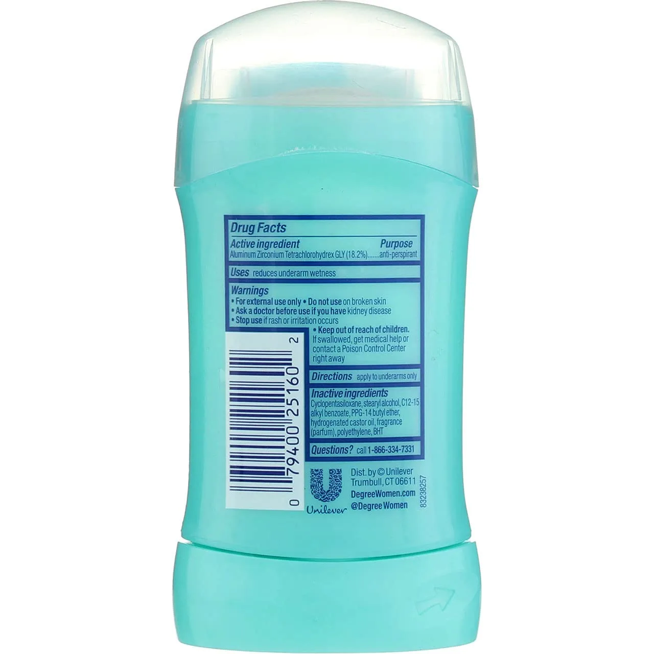Degree Shower Clean Dry Protection Antiperspirant Deodorant Stick, 1.6 oz (Pack of 2)