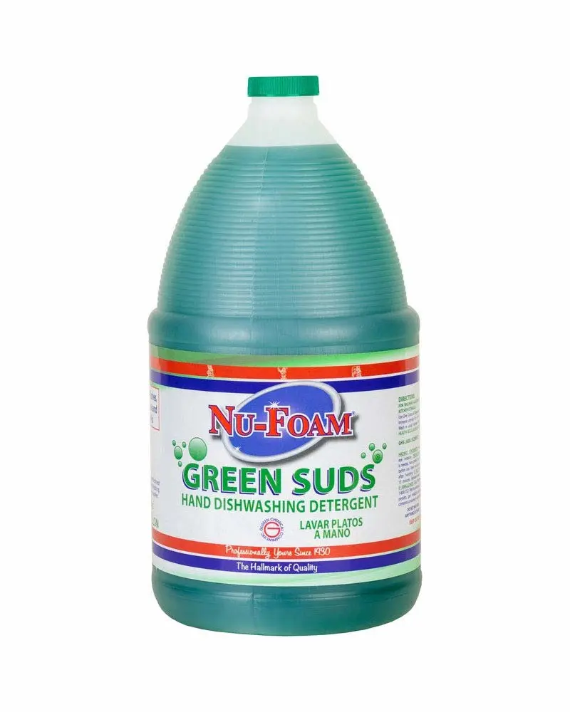 Nu-Foam Green Suds Hand Dishwashing Detergent — Tough on Grease but Soft on Your Hands — 1 Gallon