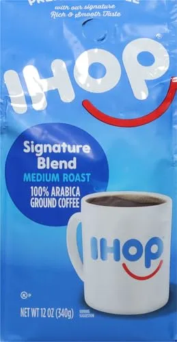 IHOP Medium Roast Signature Blend Ground Coffee, 12 oz Bag