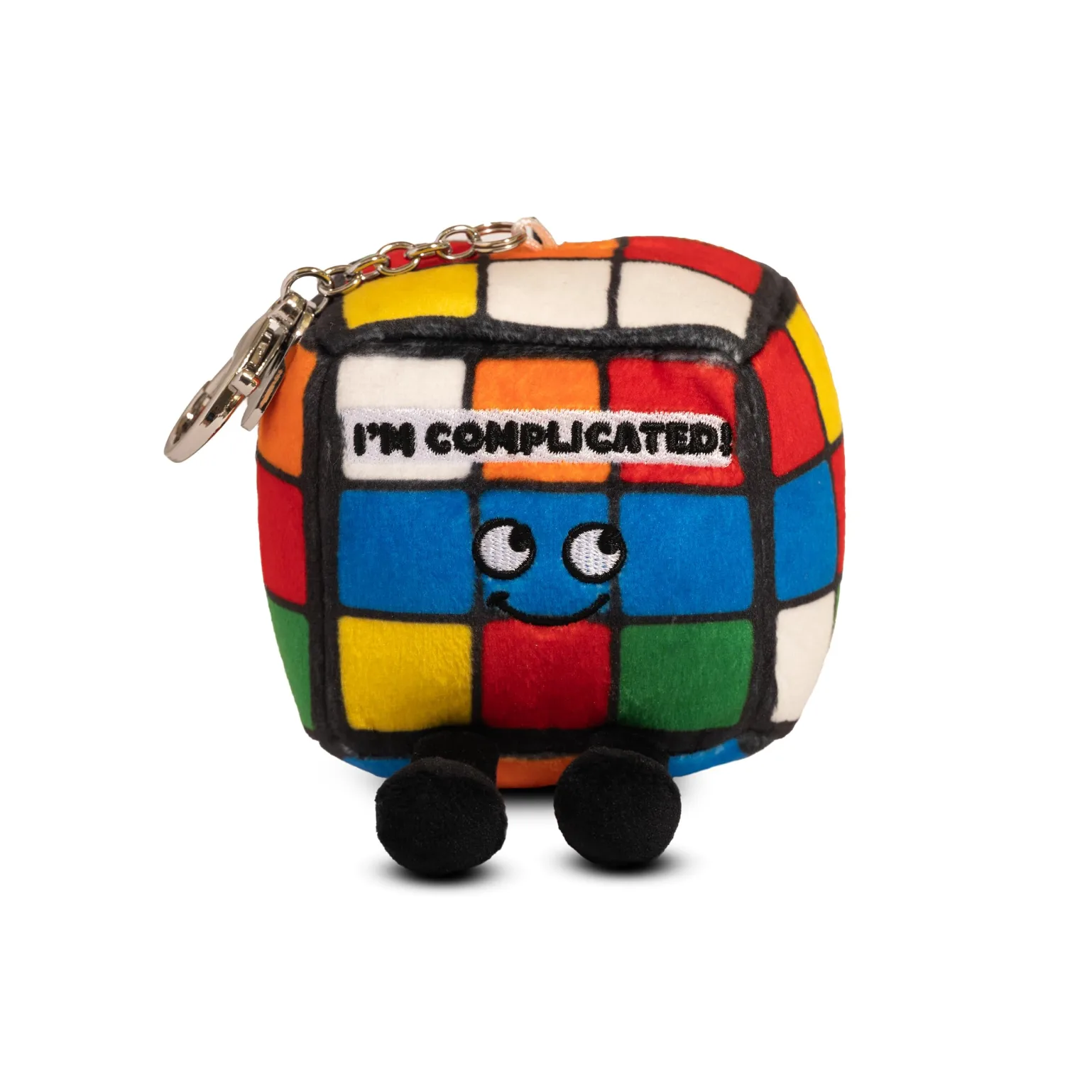 Bag Charm, Plush Accessory and Hanging Decoration for Purse, Handbag, Backpack, Crossbody, Funny Pun Meme Gag Gift, White Elephant, Stocking Stuffer Present, Great for Emotional Support