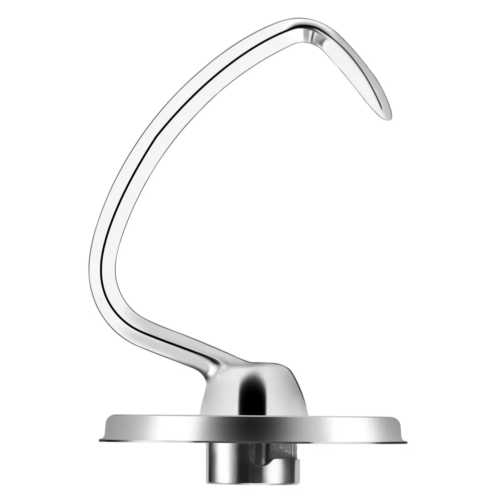 4.5-5QT Stainless Steel Dough Hook for KitchenAid Stand Mixer, Kitchen Aid Attachment Accessories/No coating/Dishwasher Safe Replacement for Kitchenaid Classic, Classic Plus and Artisan Serie Mixer