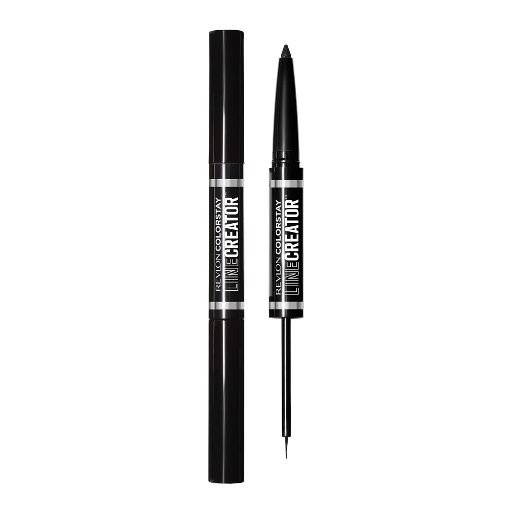 REVLON Liquid Eyeliner & Smoky Kohl Pencil, ColorStay Line Creator Eye Makeup, Waterproof & Transferproof, Blackout, 0.004 oz