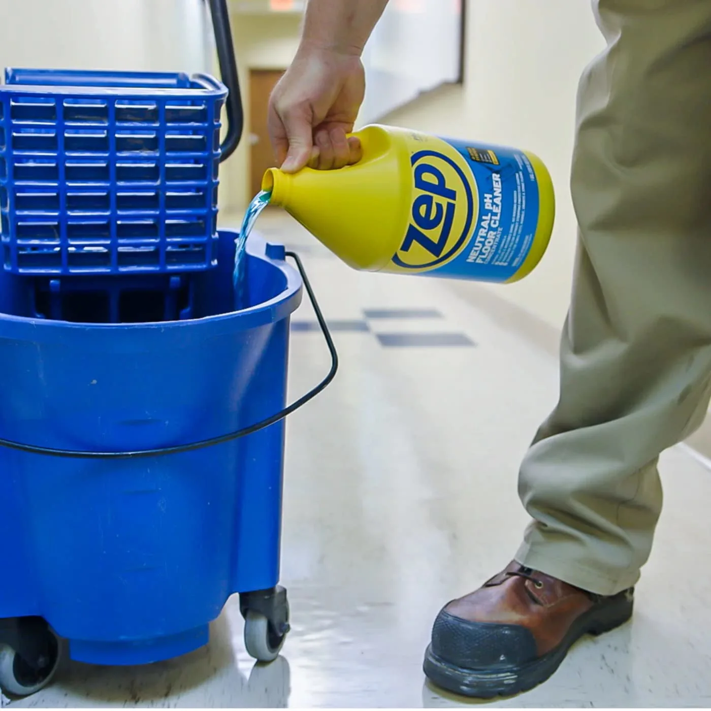 Zep Neutral PH Industrial Floor Cleaner - 1 Gallon - ZUNEUT128 - Concentrated Pro Trusted All-Purpose Floor Cleaner