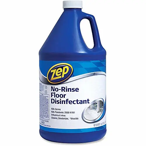 Zep, ZPEZUNRS128, No Rinse Floor Disinfectant, Blue,1Each
