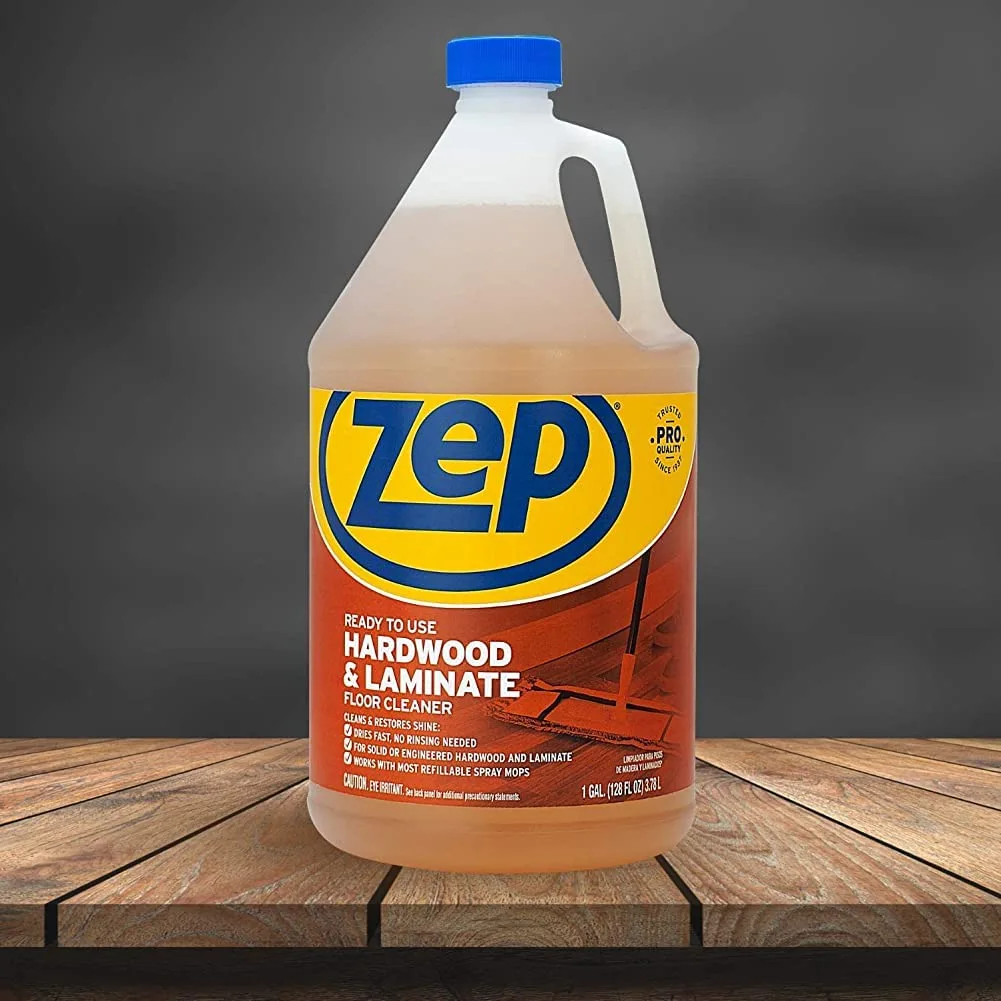 Zep ZPEZUHLF128 ZUHLF128 Hardwood and Laminate Cleaner, 128 Fl Oz (Pack of 1), Blue