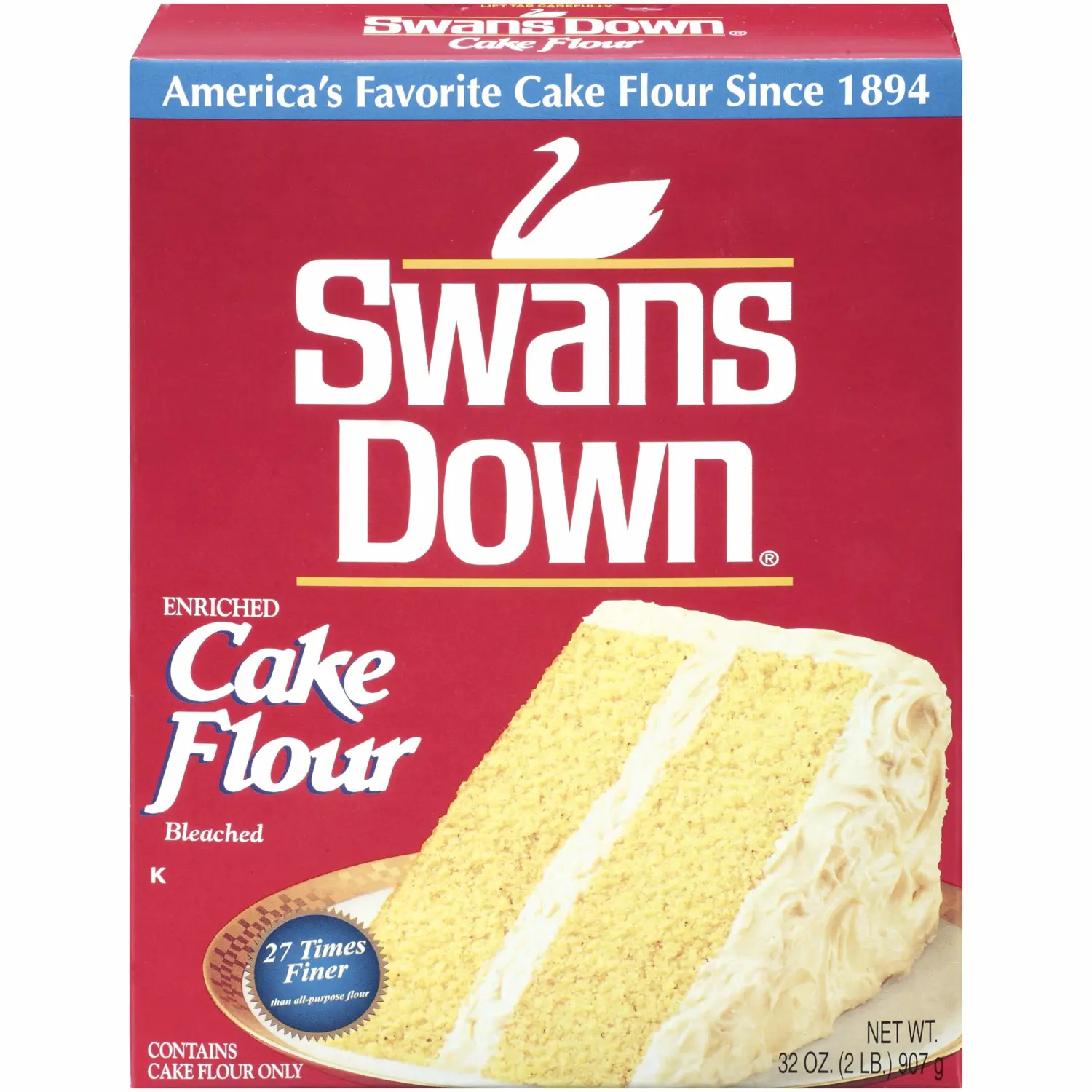 Swans Down Regular Cake Flour, 32oz Box (Pack of 1)
