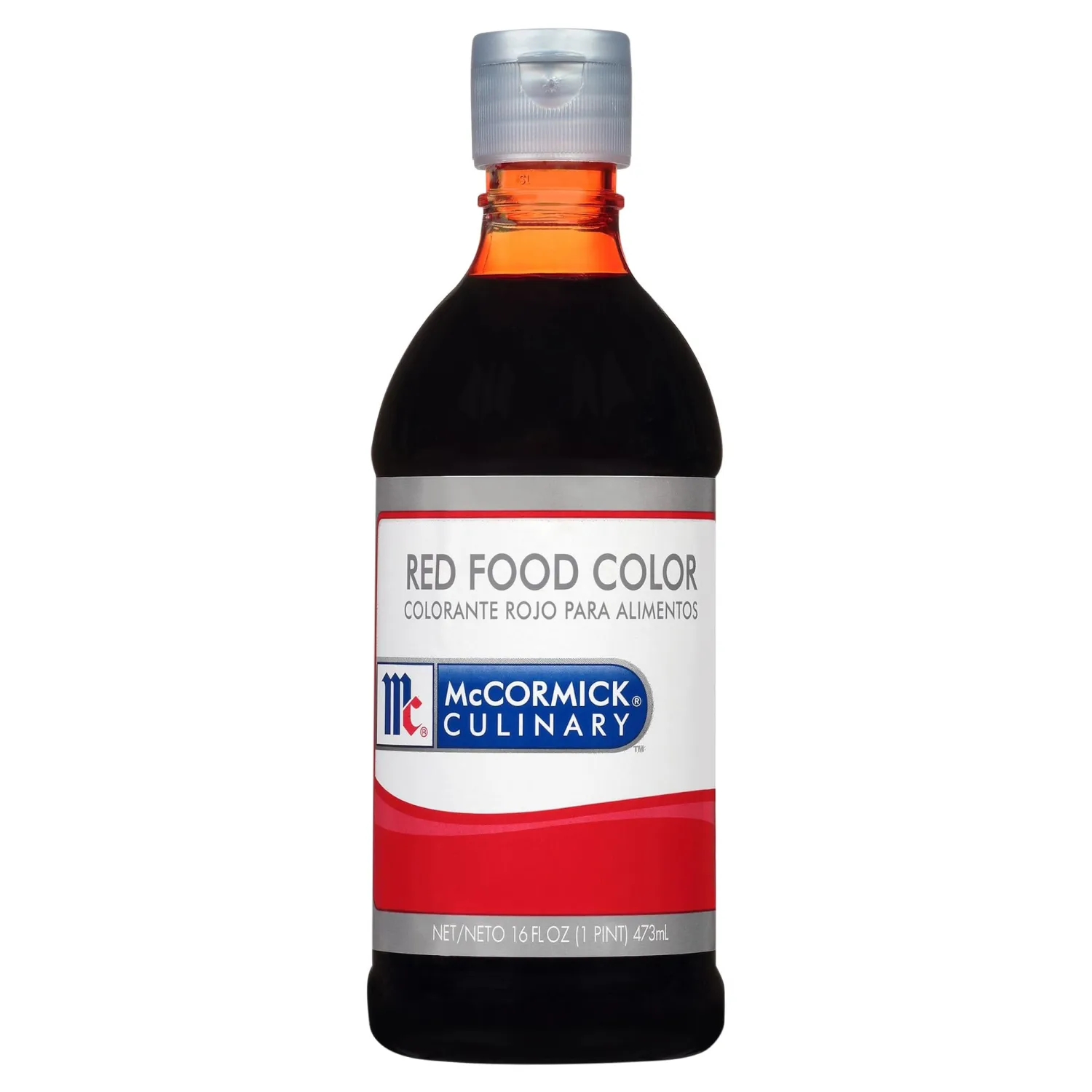 McCormick Culinary Red Food Coloring, 16 fl oz (Pack of 6) - Six 16 Fluid Ounce Bottles of Red Food Coloring Liquid for Adding Rich Color to Cakes, Cookies, Icings, and More