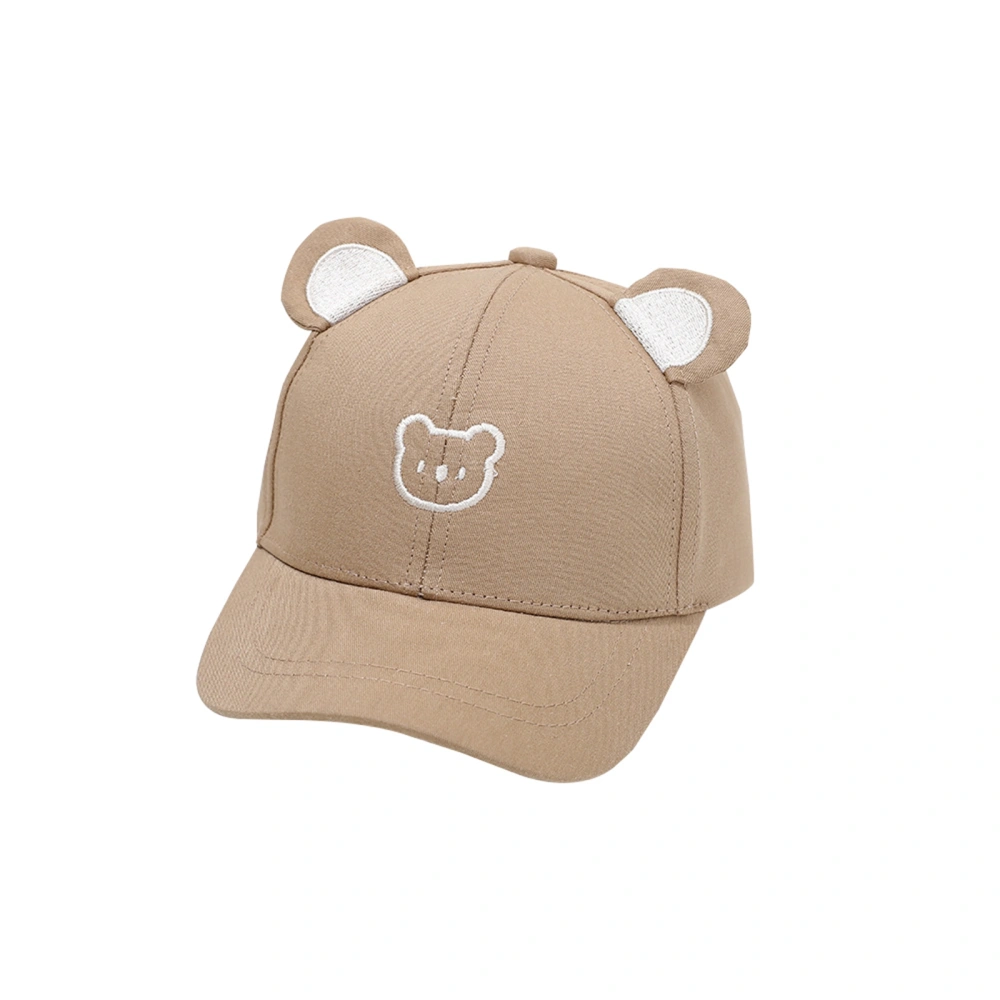 Toddler Boy Girl Baseball Cap Cute 3D Bear Ear Hat Adjustable Sun Hat 