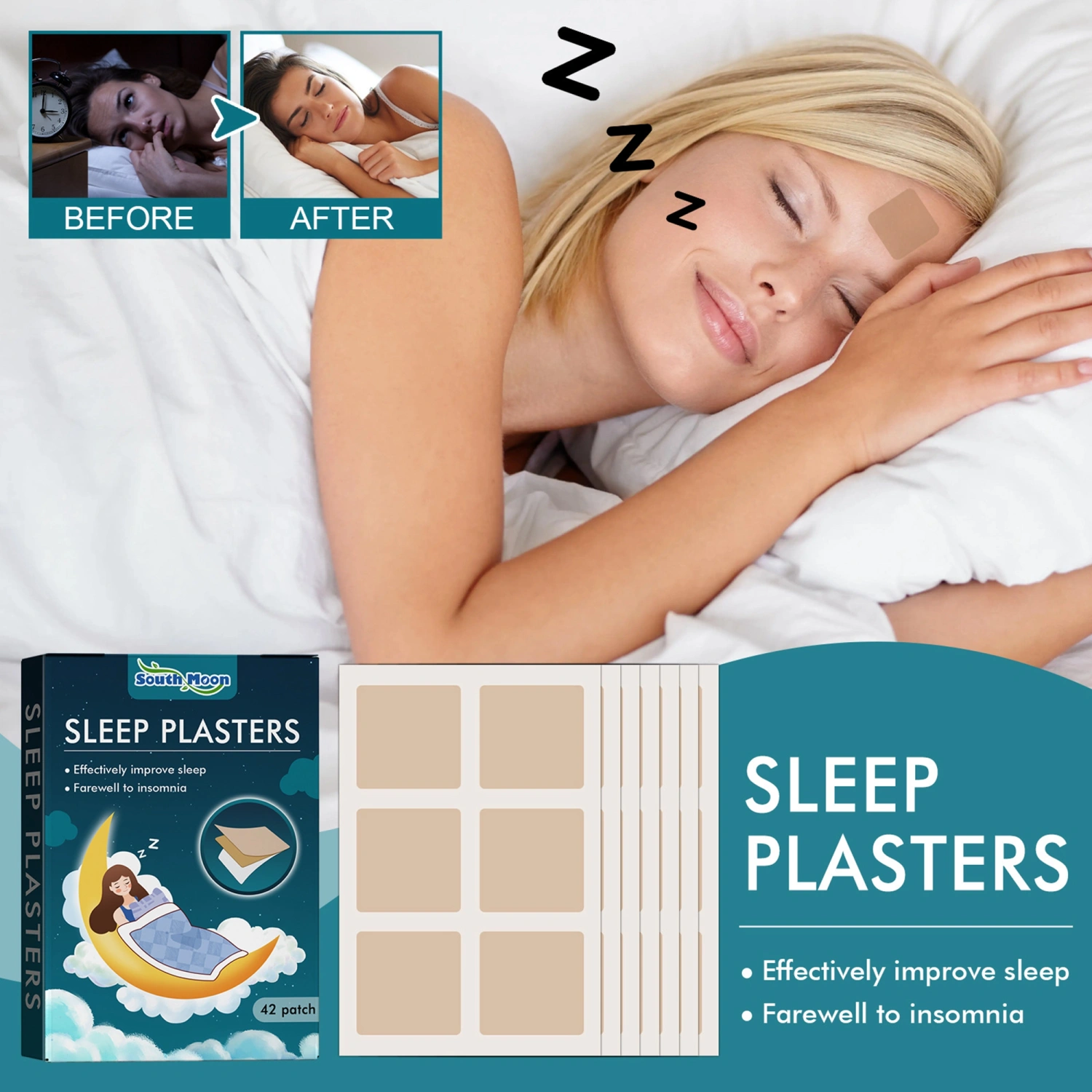 42pcs Sleep Patches, Extra Strength Sleep Support Calm Insomnia Patch