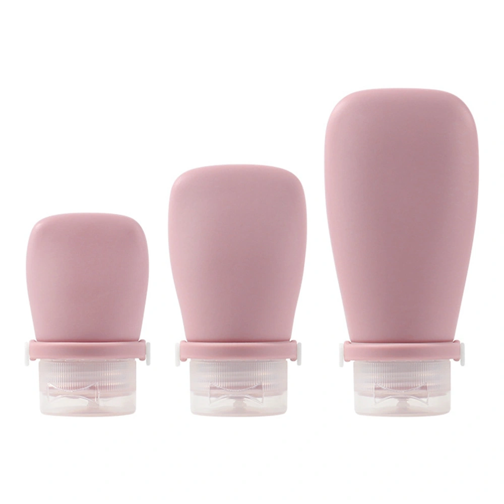 3Pcs Silicone Travel Bottles, Leak Proof Refillable Containers