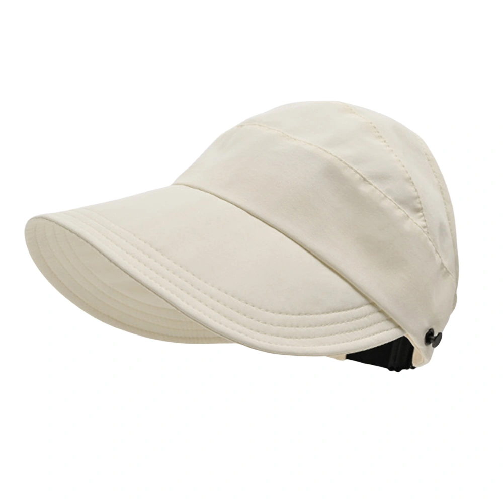 Women Sun Visor Hat, Wide Brim Hollowed Adjustable Outdoor Sun Hat