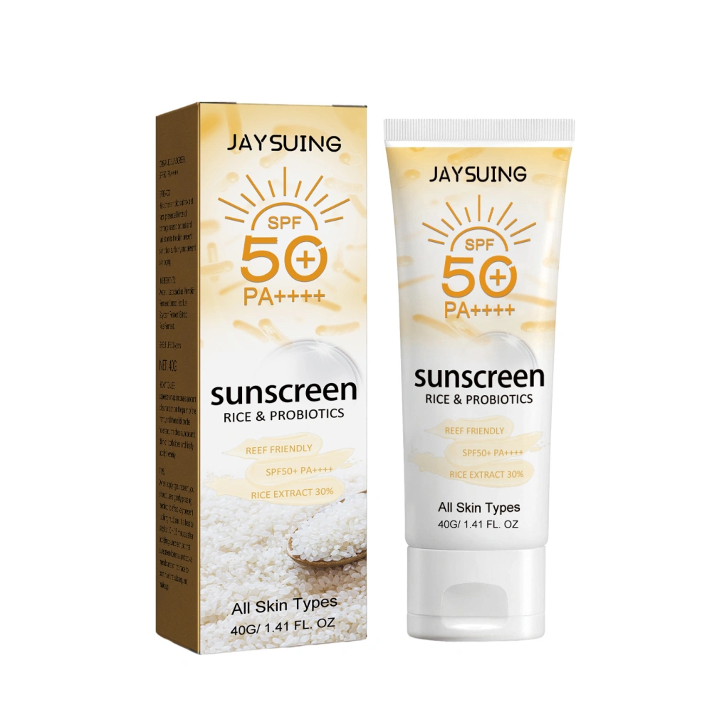 Probiotic Rice Sunscreen Lotion UV Proof Sun Cream Concealer for Face