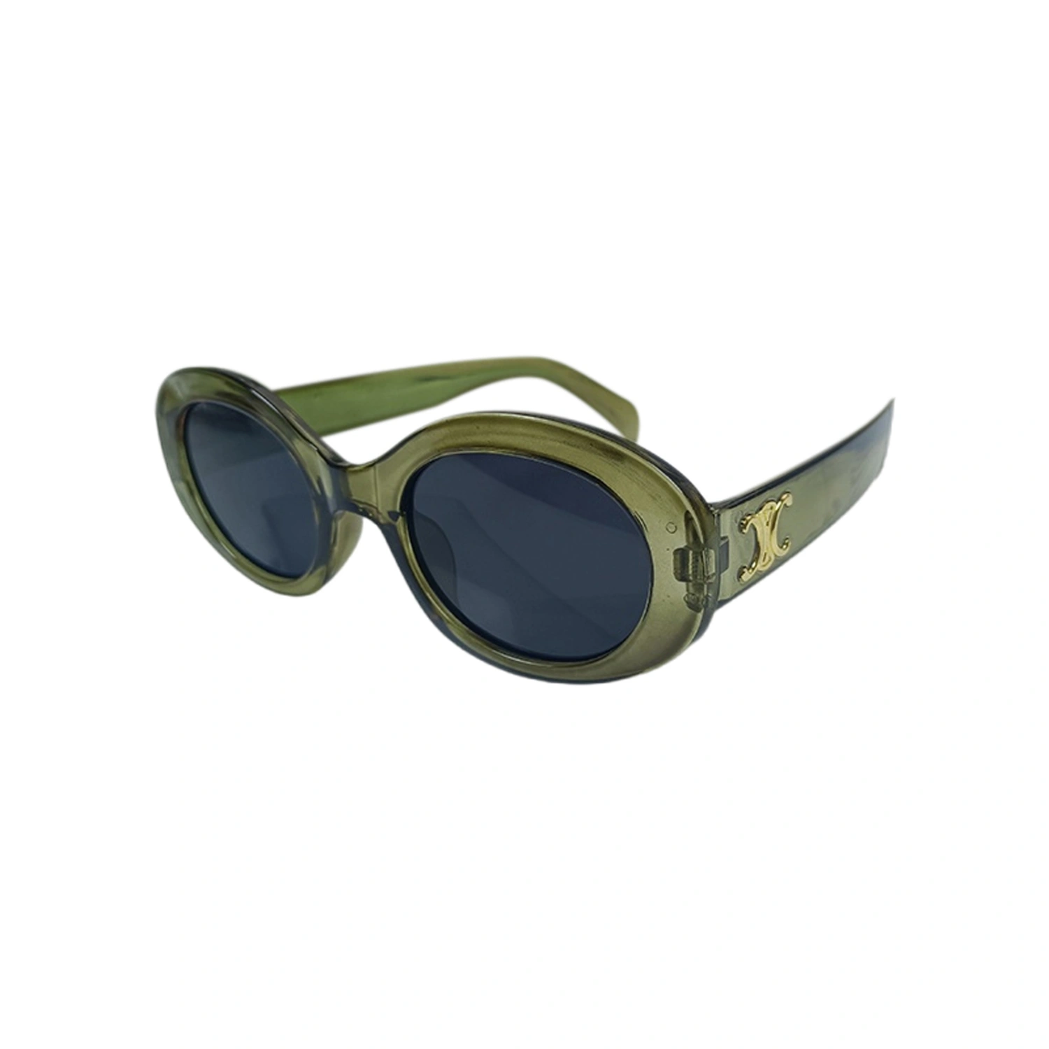 Retro Oval Sunglasses for Women Fashion Polarized Sunglasses 90s Style