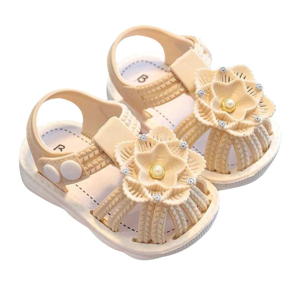 Toddler Girls Sandals Flower Non-Slip Soft Bottom Children Mules