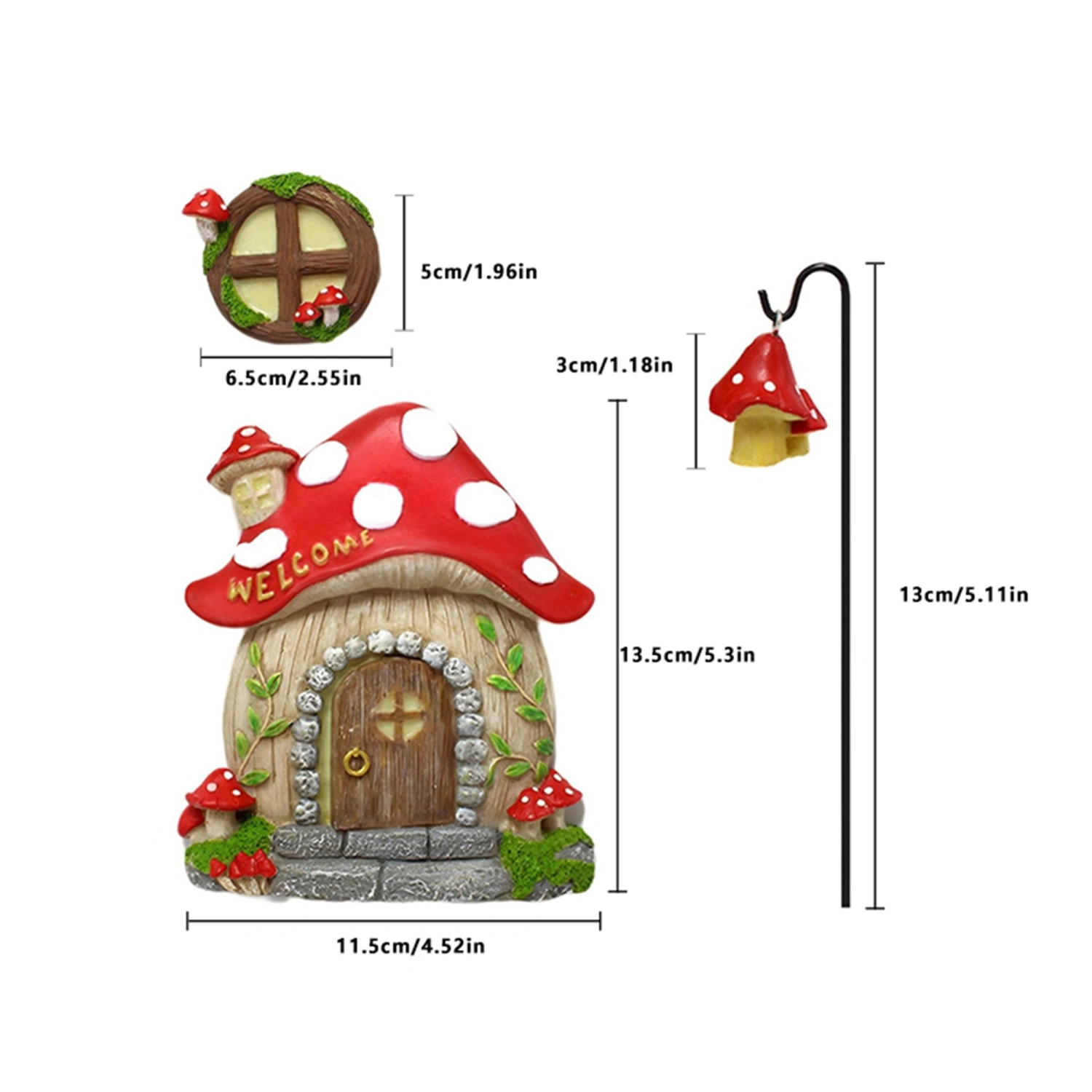 Fairy Door for Trees Glow in The Dark Fairy Garden Accessories