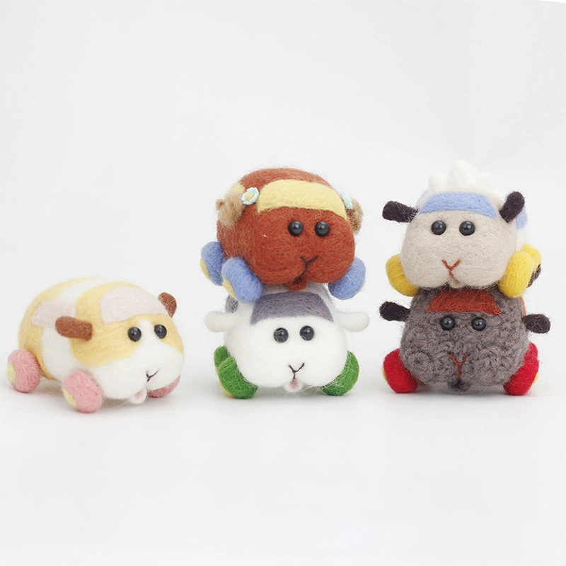 Needle Felting Kit for Beginners Cute DIY Animal Decor Wool Felt Kit