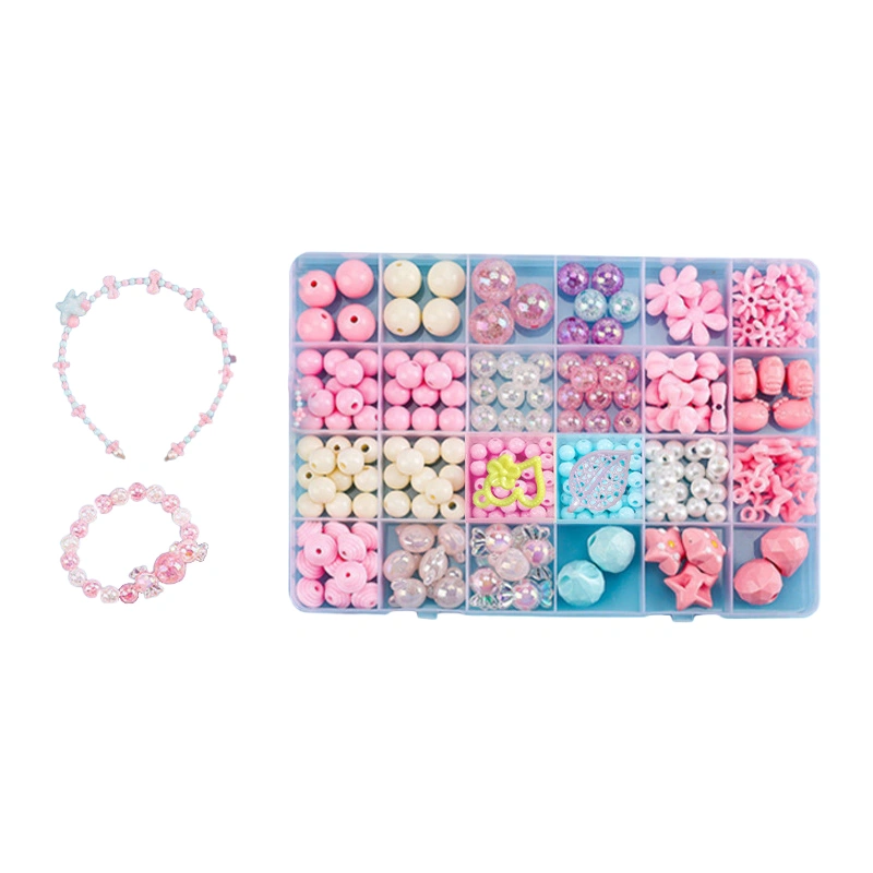 DIY Beads Set, Different Types and Shapes Colorful Acrylic Beads