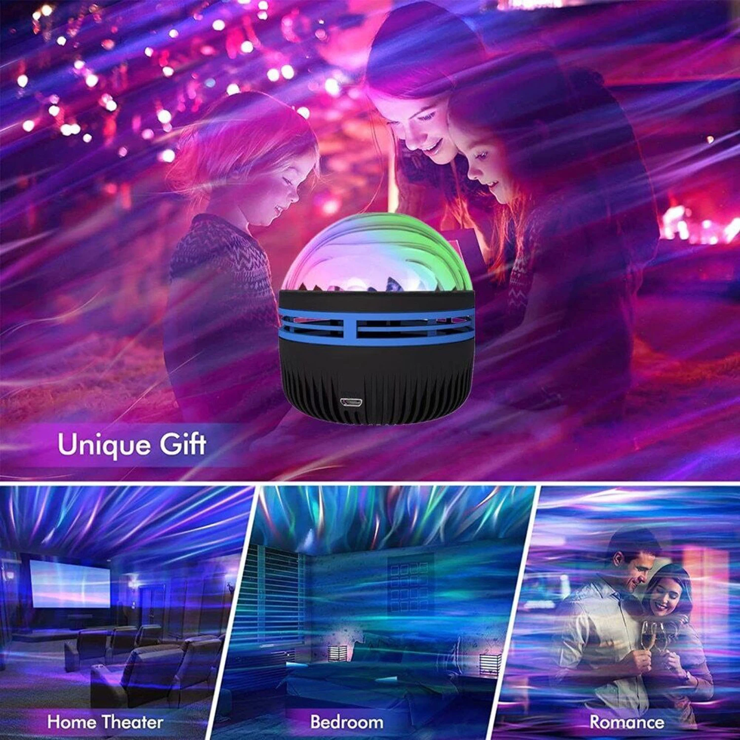 Aurora Borealis Projector Ceiling Light Projector with Remote Control