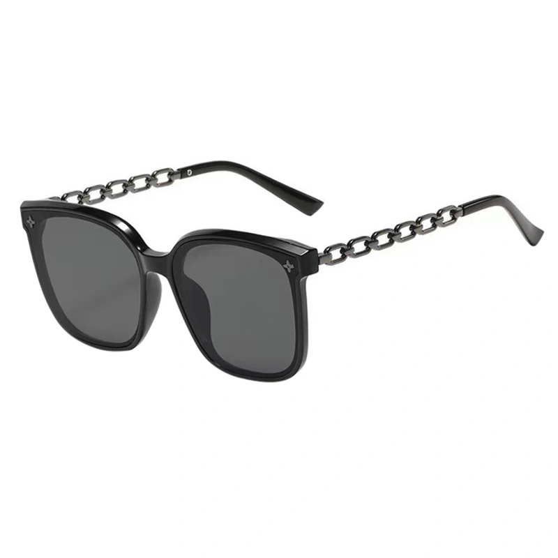 Square Frame Chain Sunglasses Simple Personalized Sunglasses