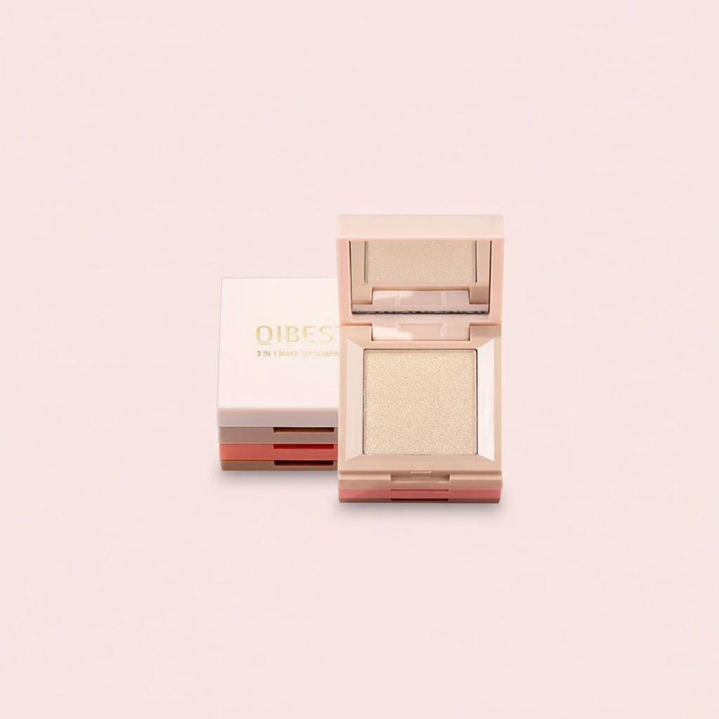 Face Powder Compact Long-Lasting Multi-Layer Matte Pressed Powder