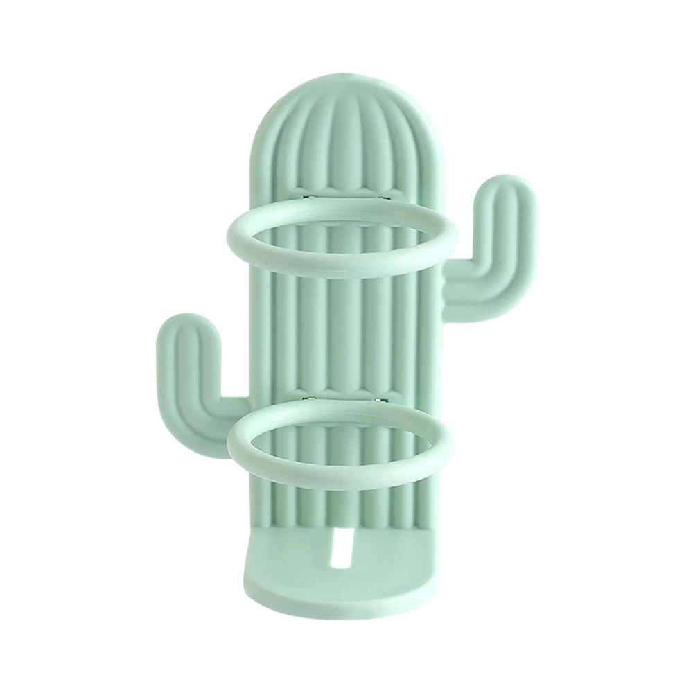 Wall Mount Toothbrush Holder Adhesive Cactus Bathroom Organizer