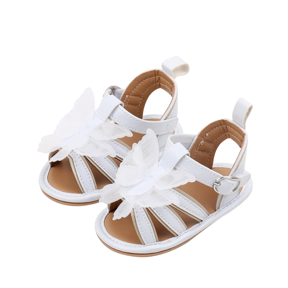 Baby Girls Summer Sandals Non-Slip Sole 3D Butterfly Flat Shoes 