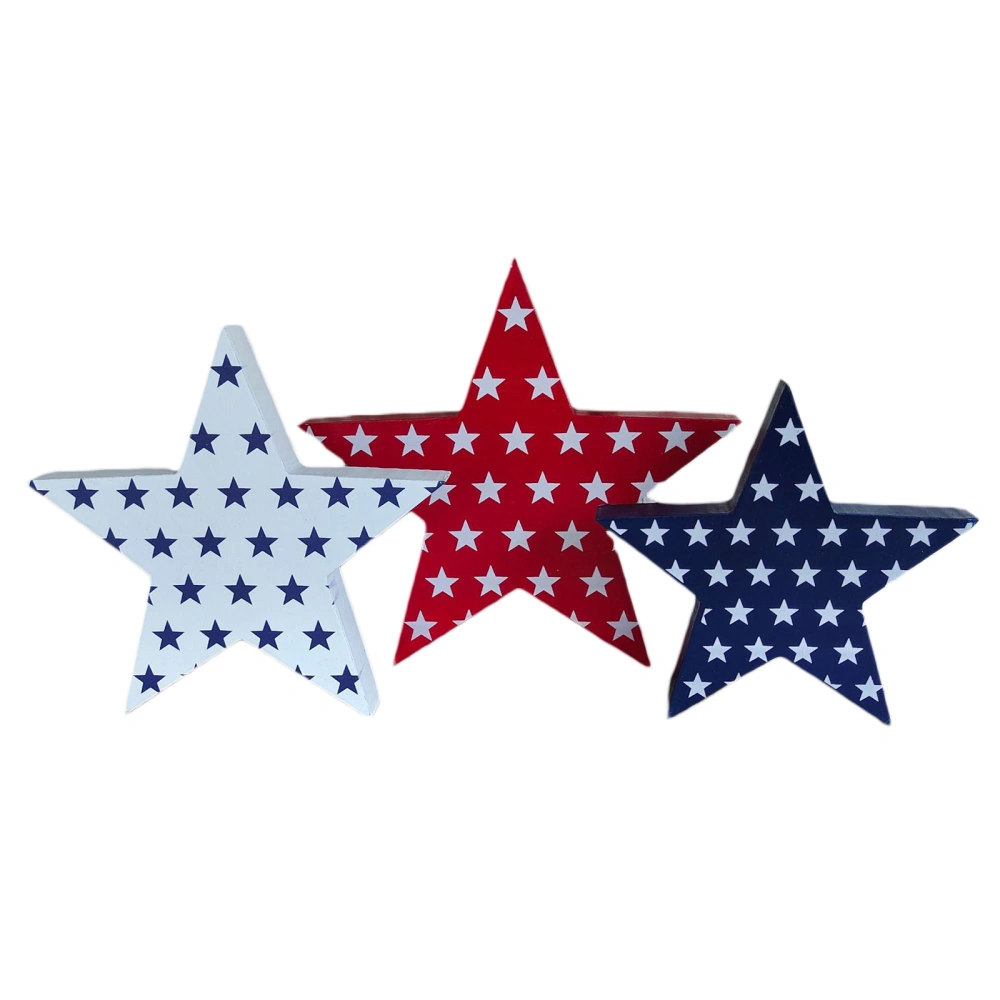 Patriotic Table Decorations 4th of July Wooden Star Centerpieces