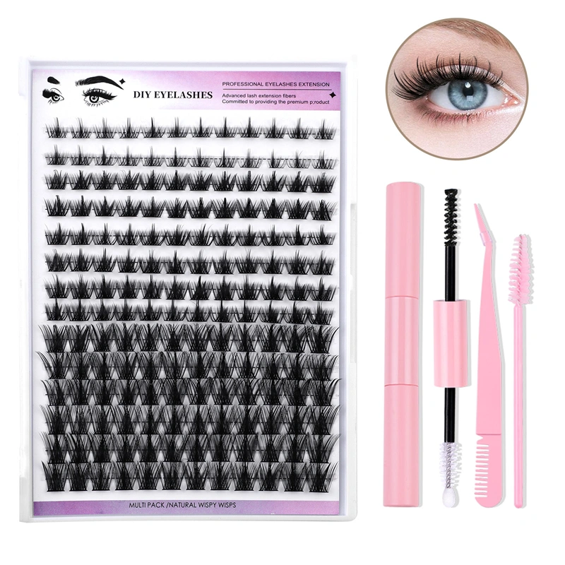 Women's Single Cluster False Lashes Individual Natural Fake Lashes