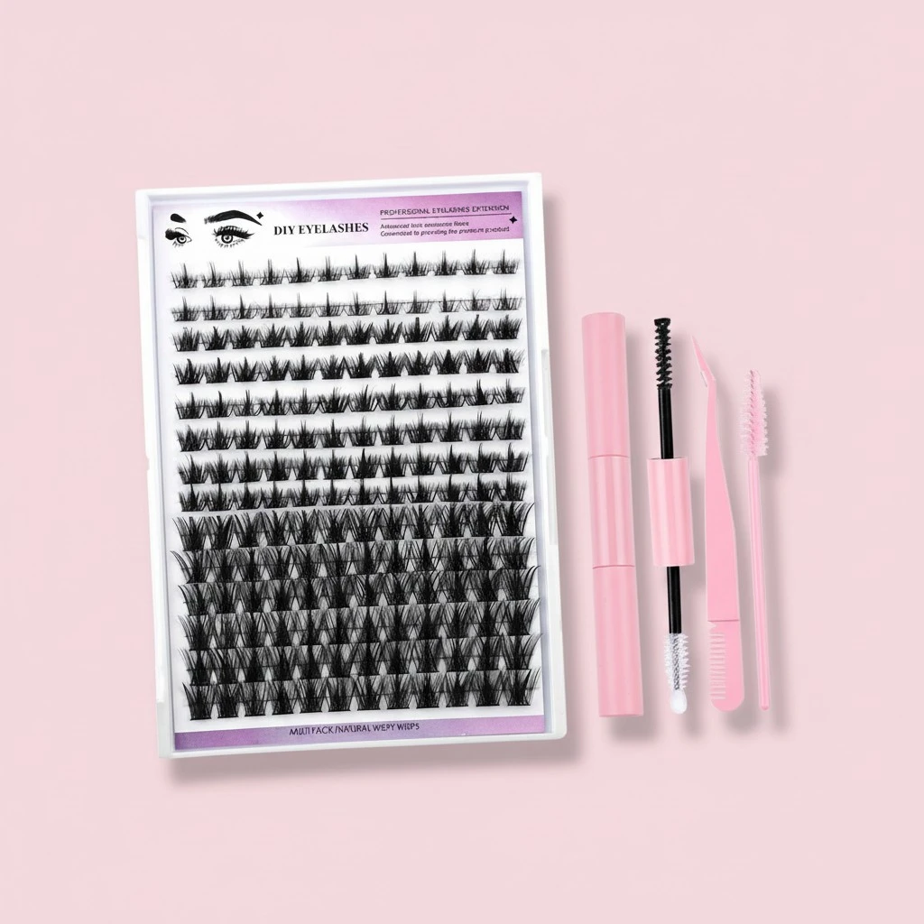 Women's Single Cluster False Lashes Individual Natural Fake Lashes