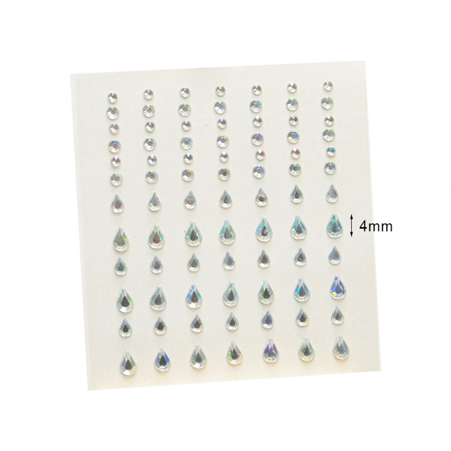 Face Gems Dot/Star/Moon/Droplet Shape Self Adhesive Diamonds