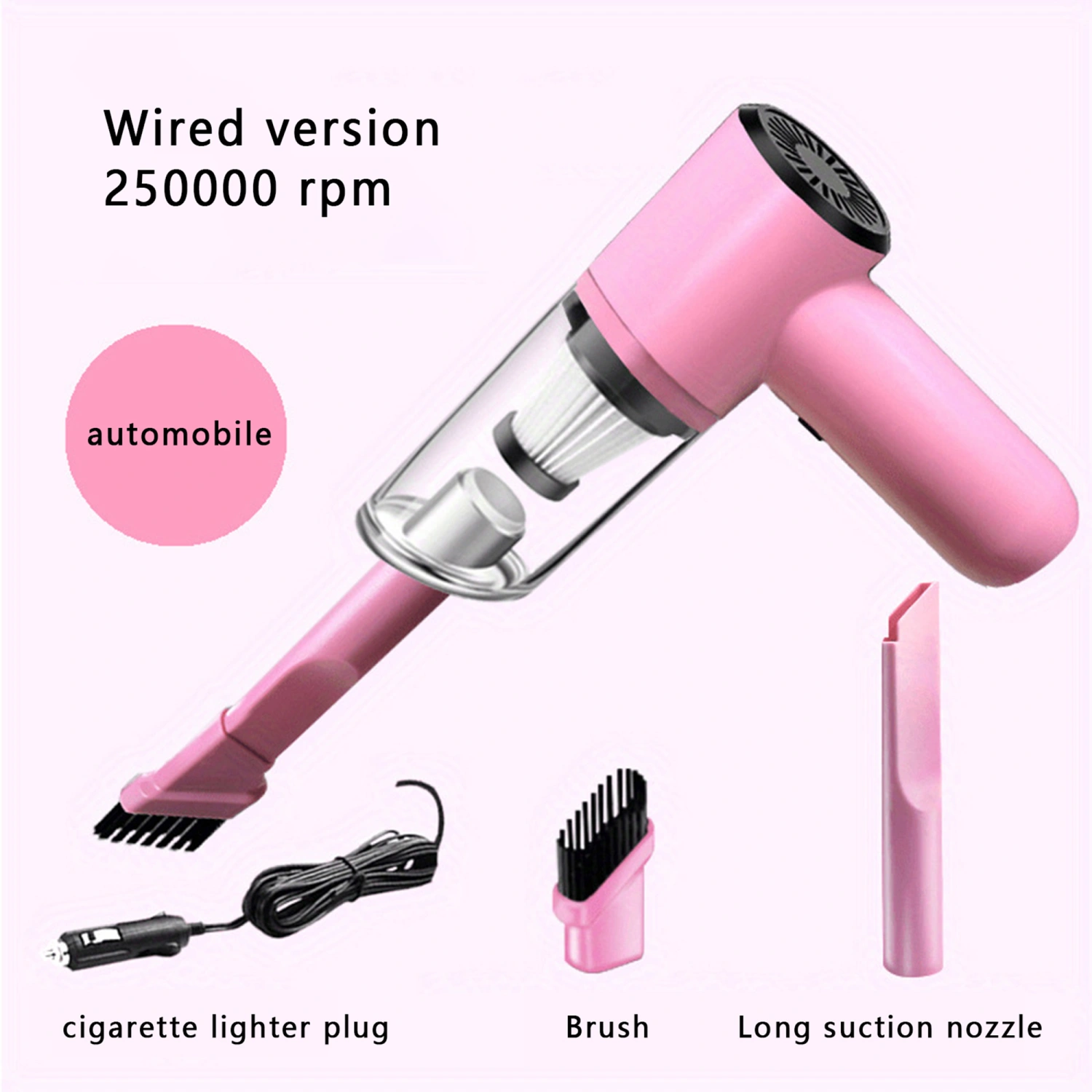 Handheld Car Vacuum High Power Cordless Vacuum Cleaner for Car