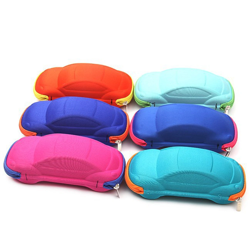 Kids Sunglasses Case Portable Cute Car Shape Eyeglasses Storage Holder