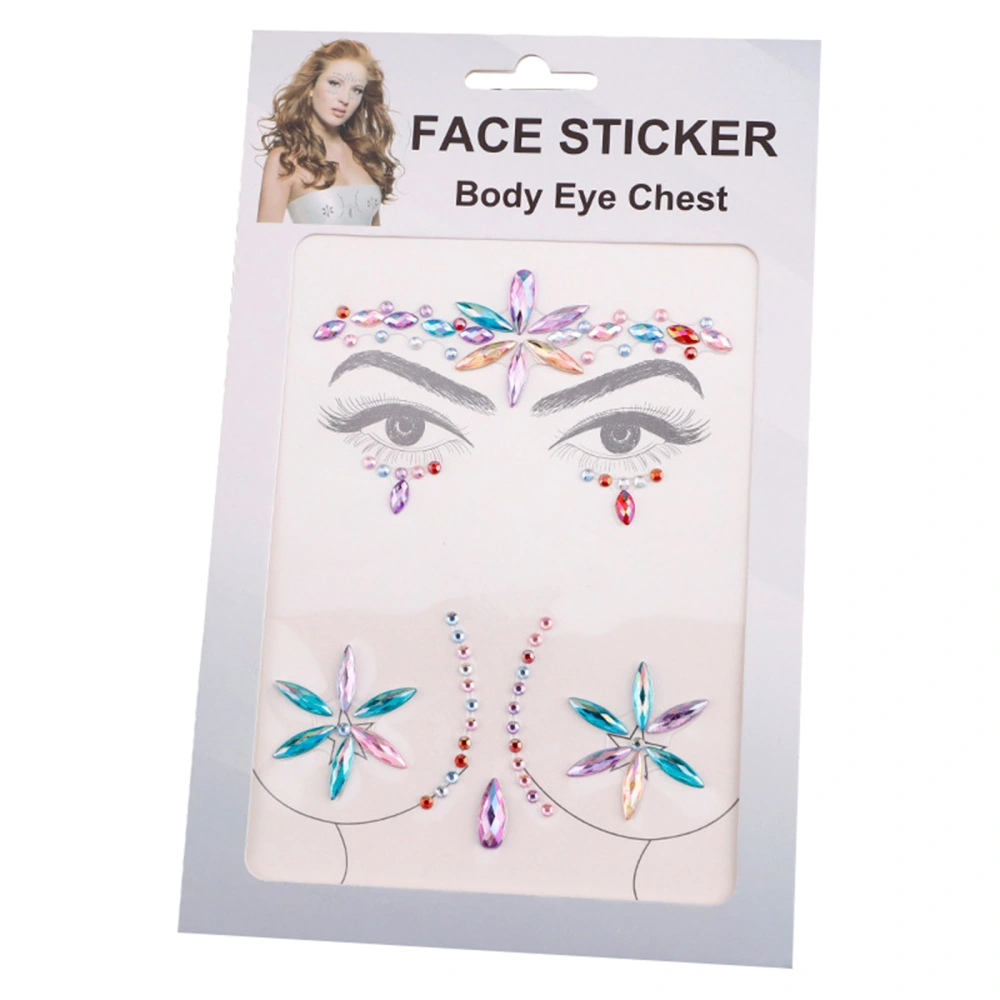 Face Eye Rhinestones Stickers Gems Jewels Rhinestones Tattoos