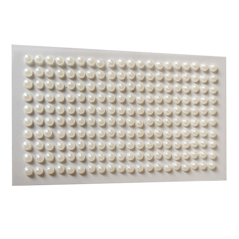 Self Adhesive Pearls White Flat Eye Face Pearl Stickers Faux Pearls