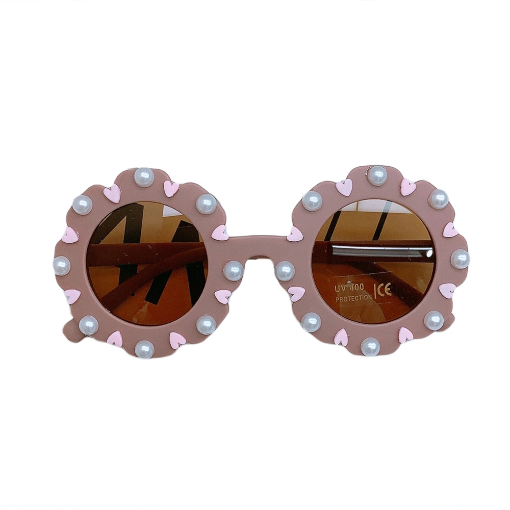 Kid Flower Shape Sunglasses Vintage Outdoor Sun Glasses for Toddlers