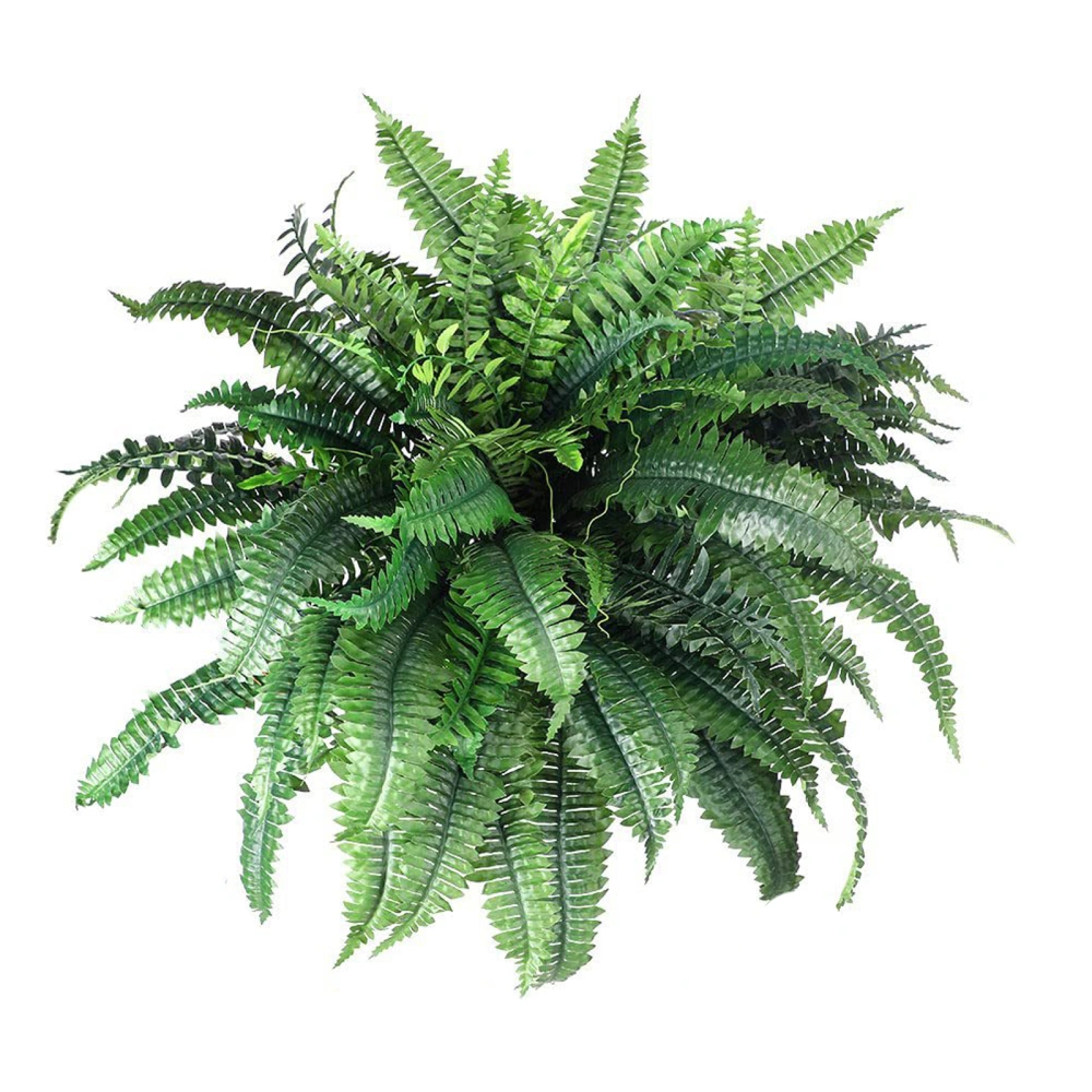 Artificial Boston Fern Realistic Fake Plants Faux Bushes Greenery 